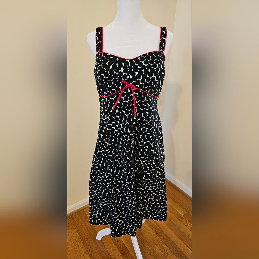 R&K Black and White Sundress with Sweetheart Neckline